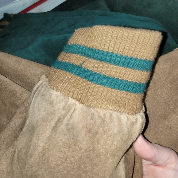 Global Identity G3 Suede Leather Bomber Vintage 90s Rare Size XLT Tall - Picture 8 of 12